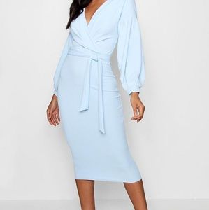 Light blue midi dress